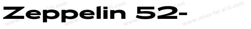 Zeppelin 52字体转换